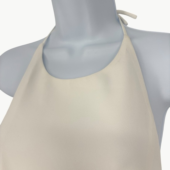 NWT Alice + Olivia Women’s Sicily Halter Neck Shorts Romper | Sz 10 | Off White - Picture 8 of 16